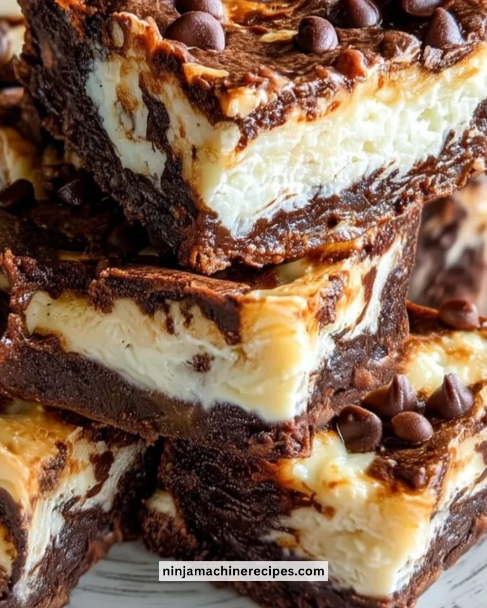 Delicious cottage cheese protein brownies on a plate