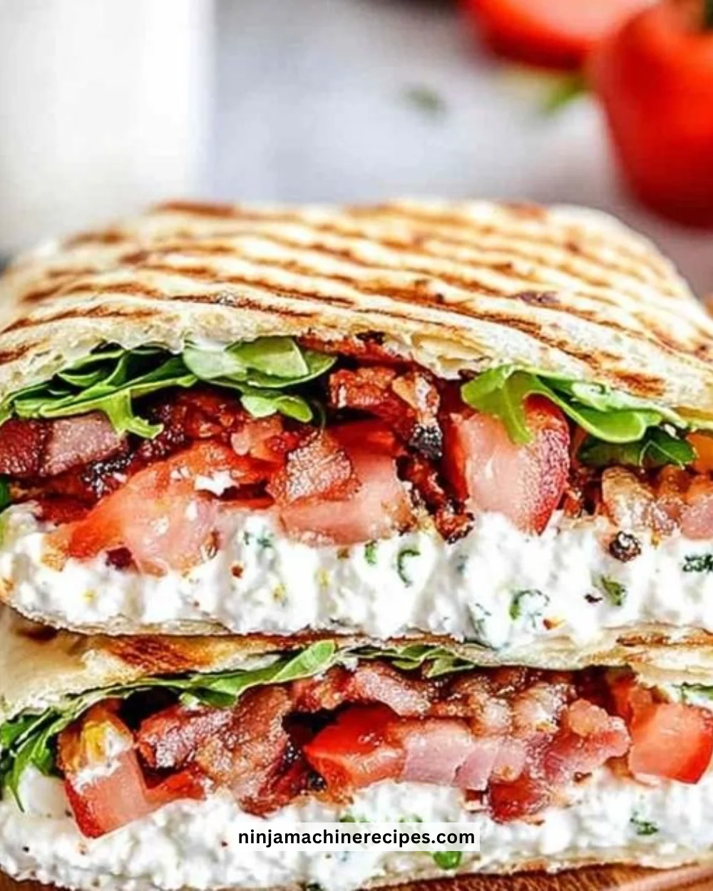 Healthy cottage cheese wraps filled with fresh ingredients for a nutritious snack.