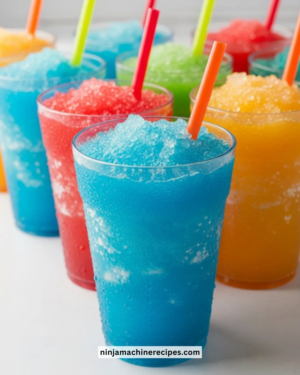 Delicious Gatorade Slushies served in colorful cups