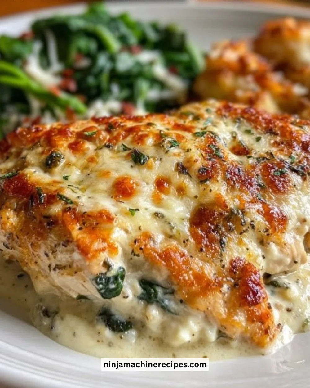 Bowl of Hawaiian Chicken Salad with chicken, pineapple, and greens