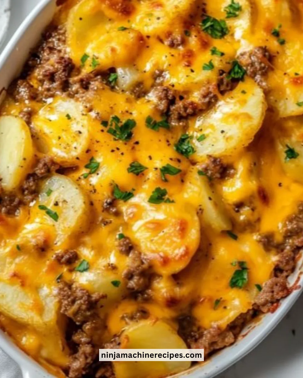 Delicious Hobo Casserole with ground beef and vegetables, perfect for cozy dinners