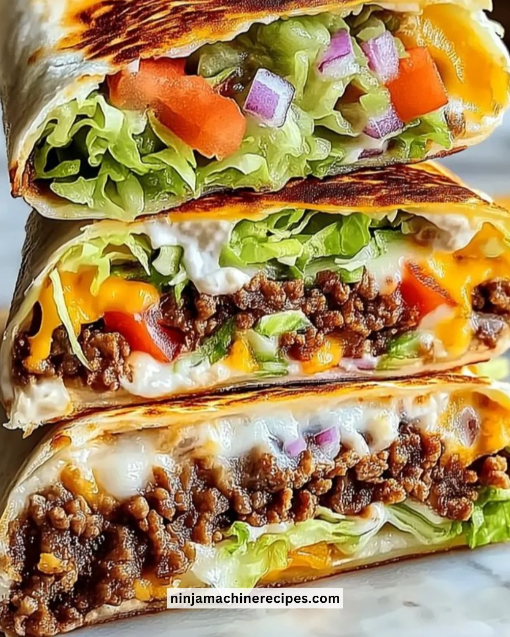 Delicious Keto Crunchwraps filled with fresh ingredients for a low-carb meal