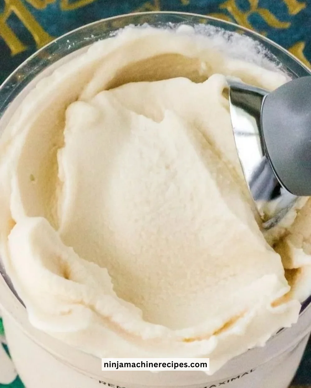 Delicious Ninja Creami Butterbeer Ice Cream in a bowl