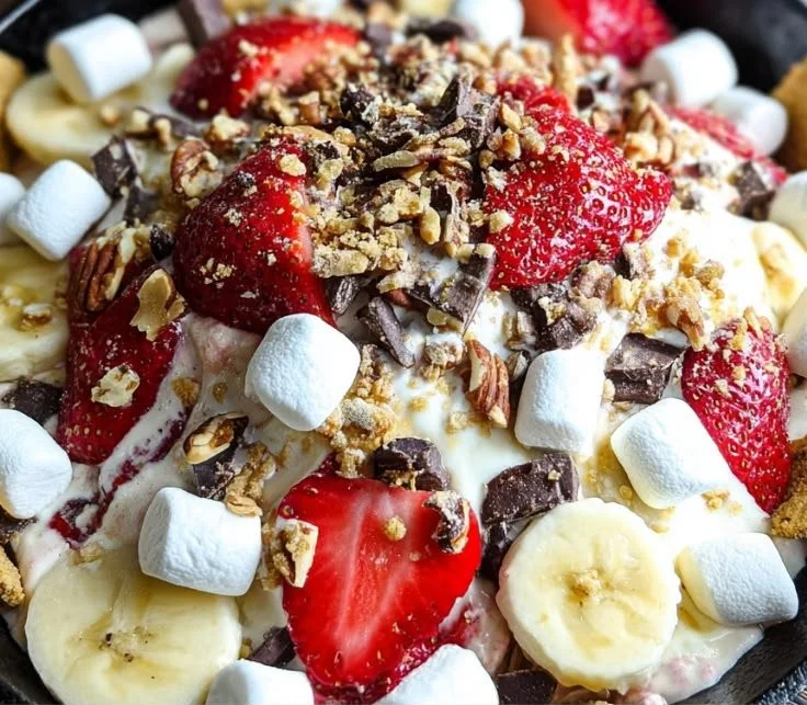 Banana Split S’mores Dip