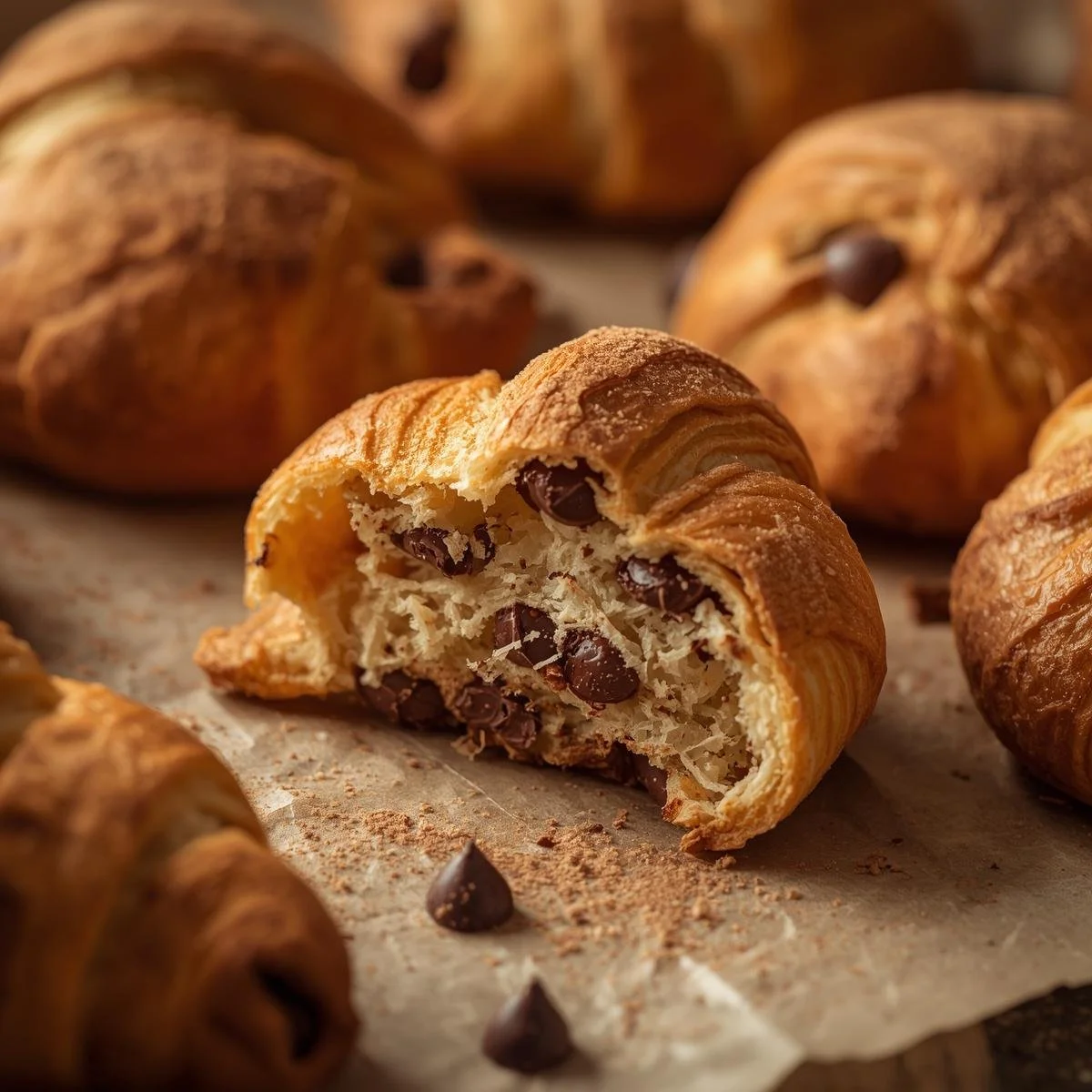 Chocolate Chip Cruffins