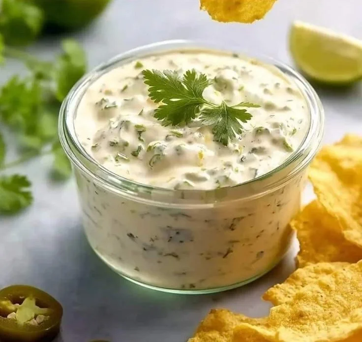 Delicious creamy jalapeño dip inspired by Chuy's recipe