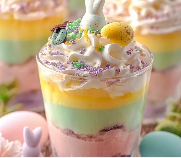 Creamy Easter Jell-O Parfaits