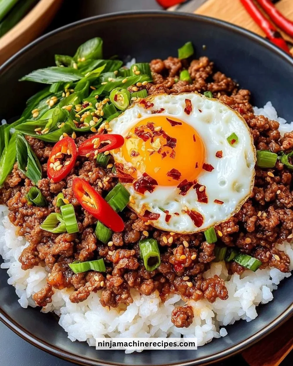 High-protein Korean Beef Bowl with rice and vegetables