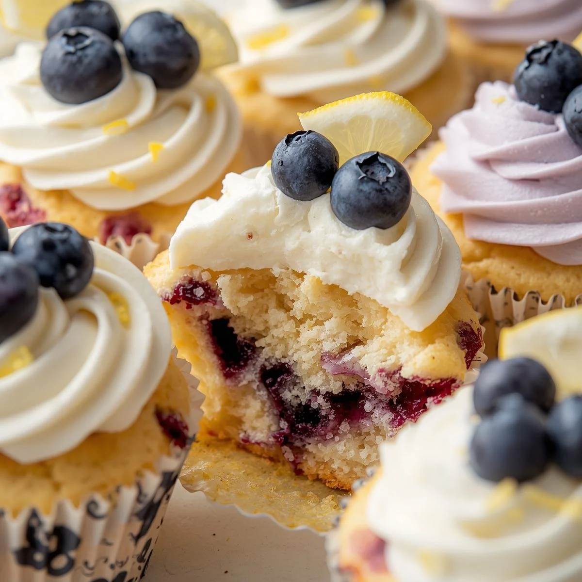Lemon Blueberry Cupcakes