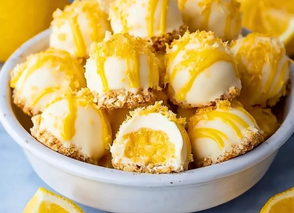 Lemon Cheesecake Bites