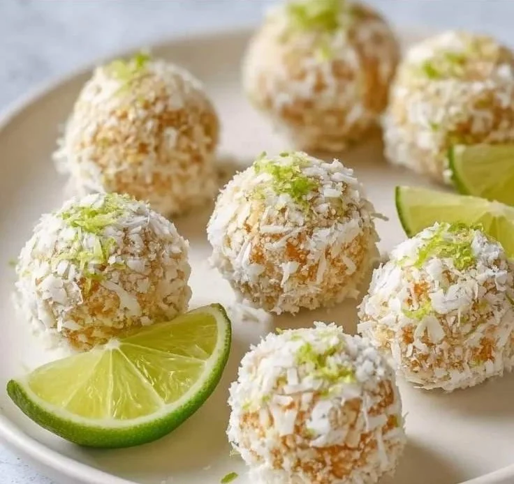 Delicious Lime Pie Energy Bites made with fresh ingredients for a healthy snack.