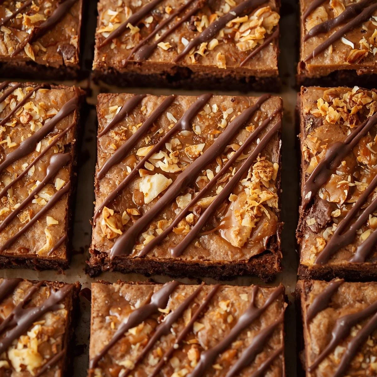 Samoa Box Mix Brownies