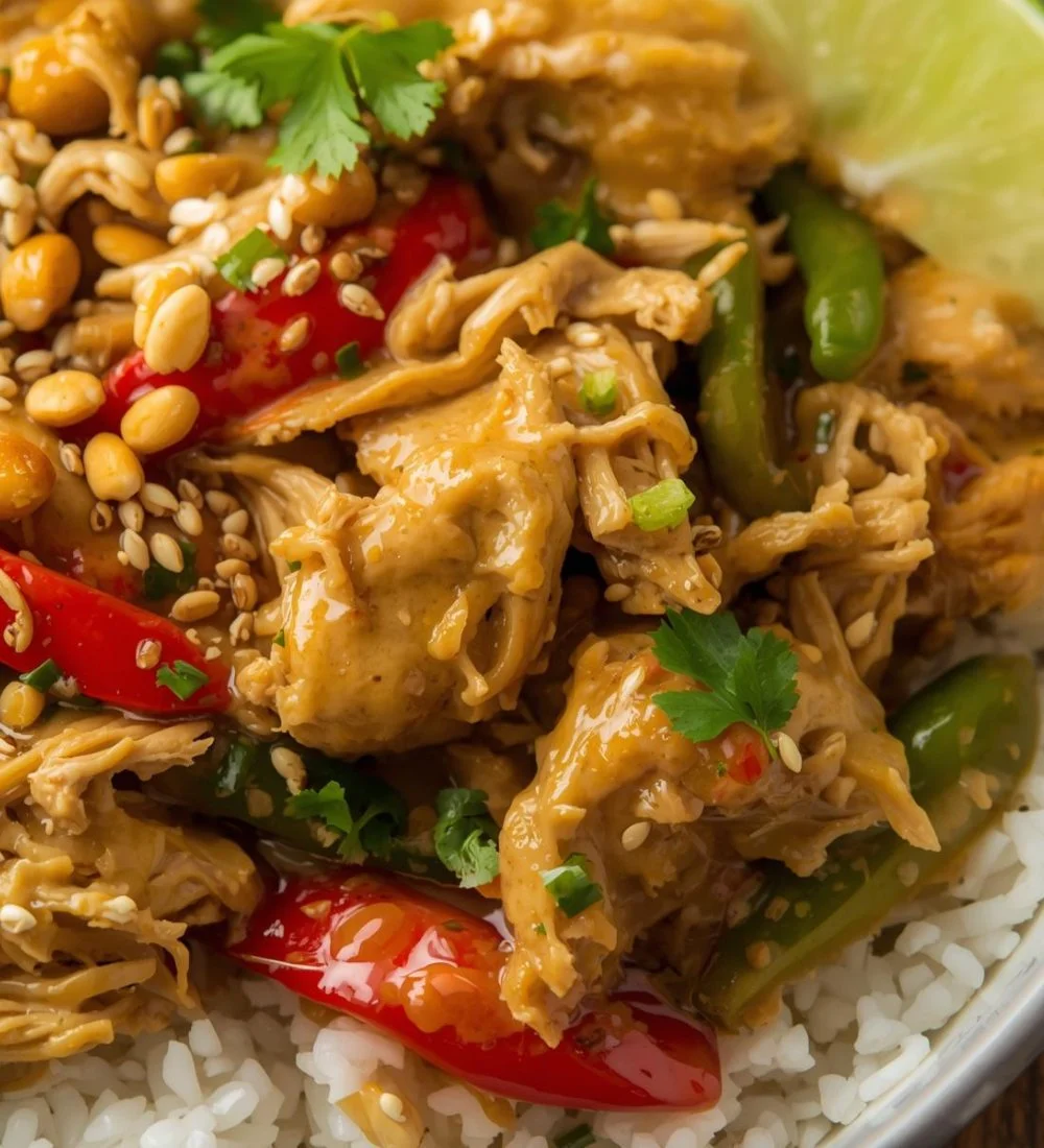 Slow Cooker Thai Peanut Chicken