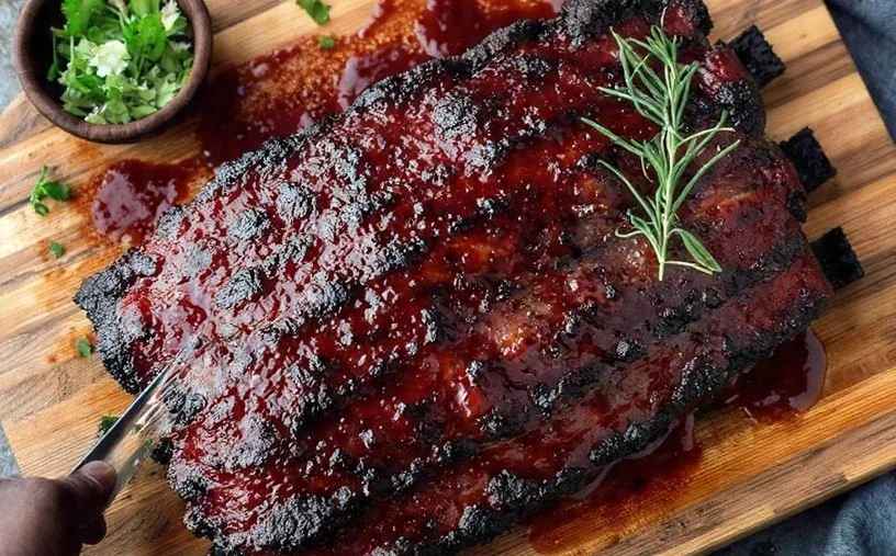 Delicious Smoked Baby Back Ribs cooked on Ninja Woodfire grill