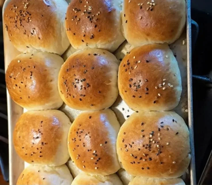 Sourdough Discard One-Hour Hamburger Buns