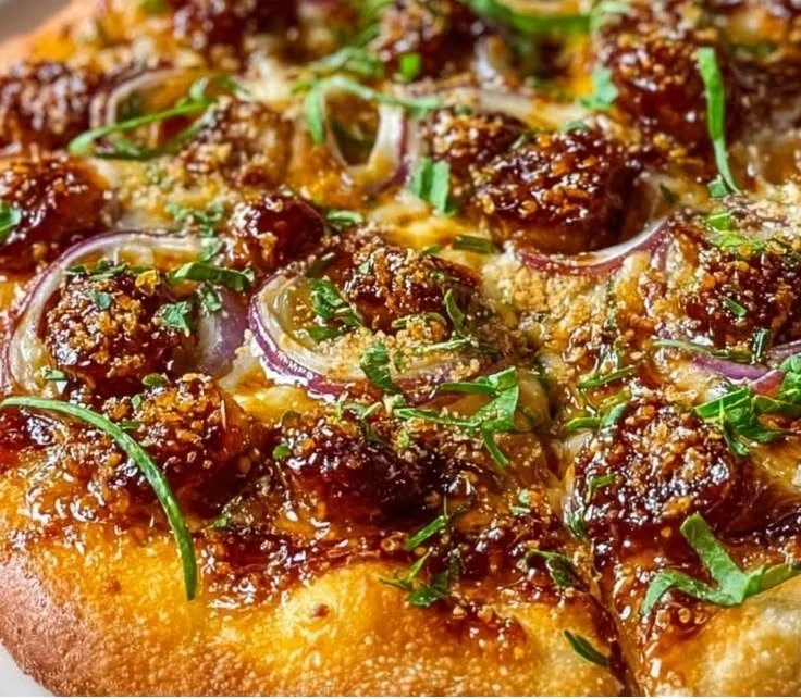 Sweet Spicy Hot Honey Garlic Pizza