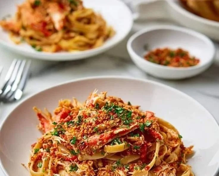 Vibrant Pasta with Spicy Crab