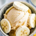 3-ingredient banana ice cream served in a bowl with fresh bananas