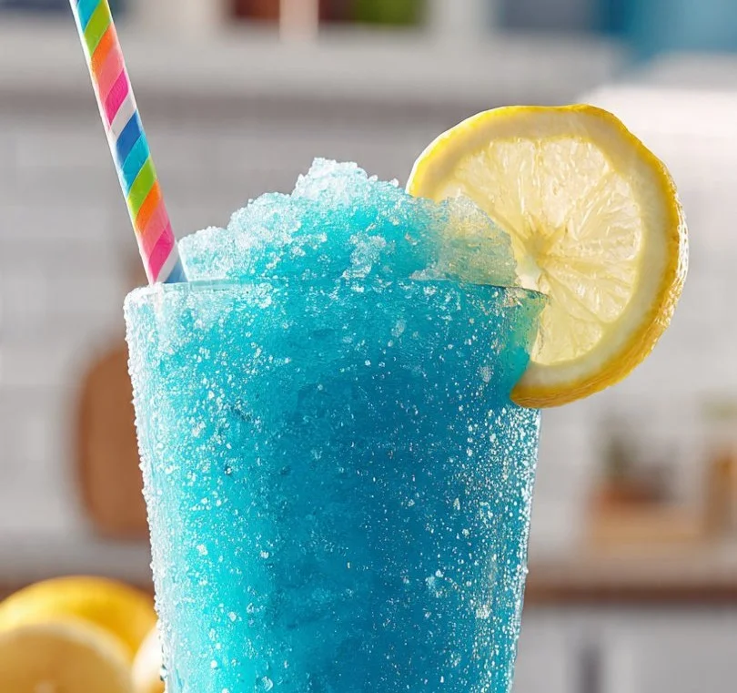 Blue Raspberry Lemonade Slushie