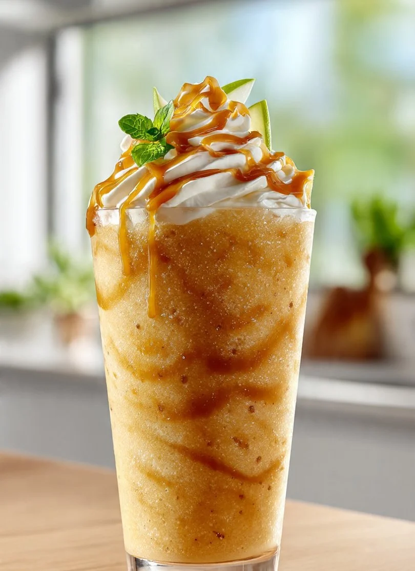 Refreshing caramel apple slush with a blend of caramel and apple flavors.