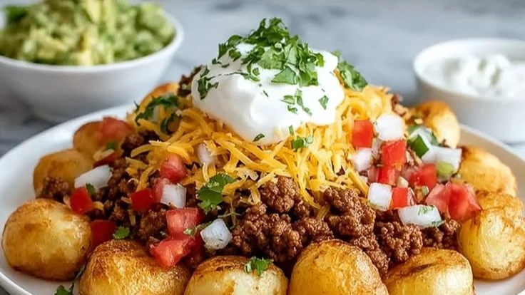 Cheesy Taco Potatoes