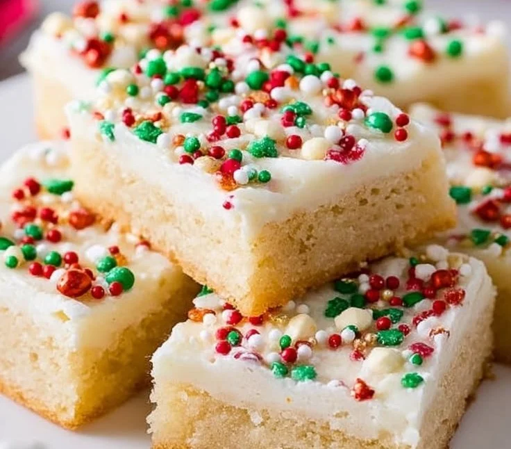 Christmas Sugar Cookie Bars