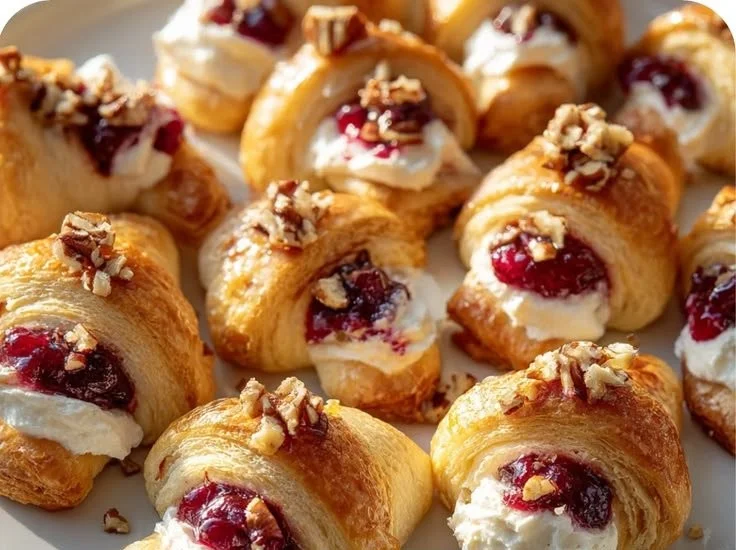 Cranberry Cream Cheese Crescent Bites