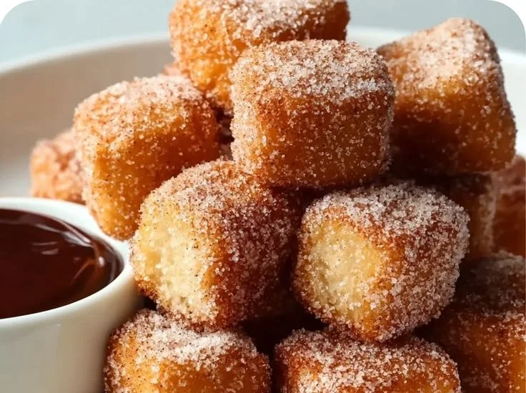 Crispy Angel Cake Churro Bites