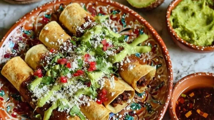 Crispy Black Bean Taquitos