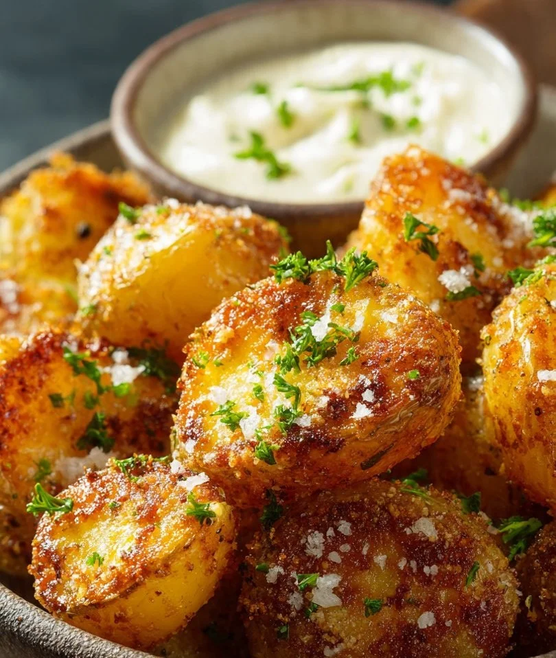 Crispy Parmesan Potatoes in the Air Fryer