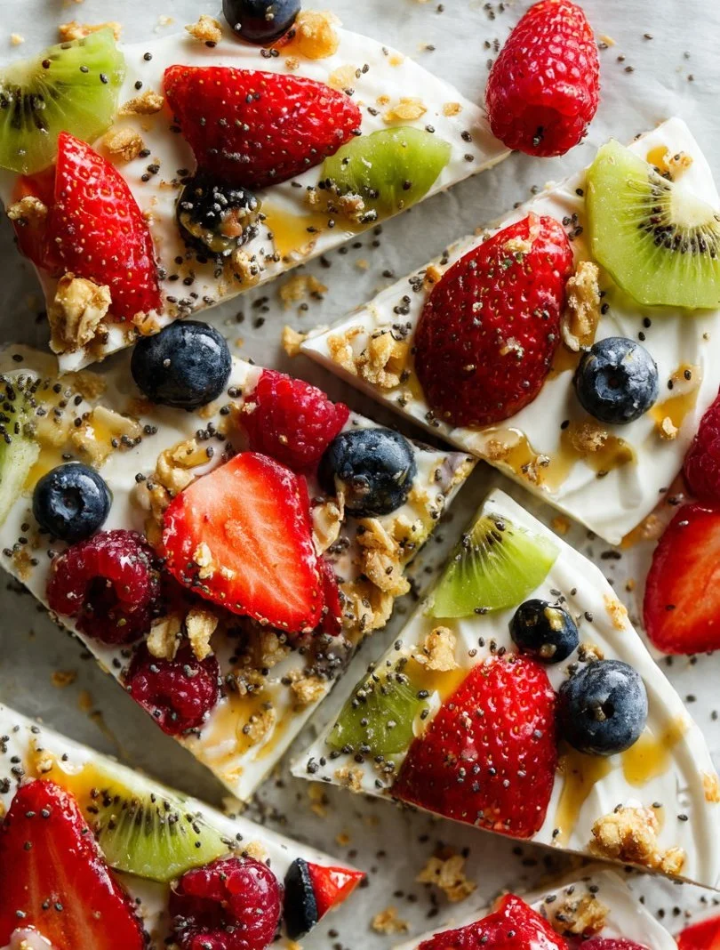 Frozen Yogurt Fruit Bark