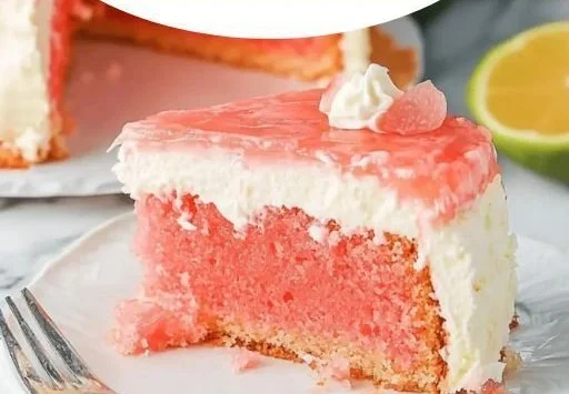 Delicious slice of Hawaiian Guava Cake topped with fresh guava slices