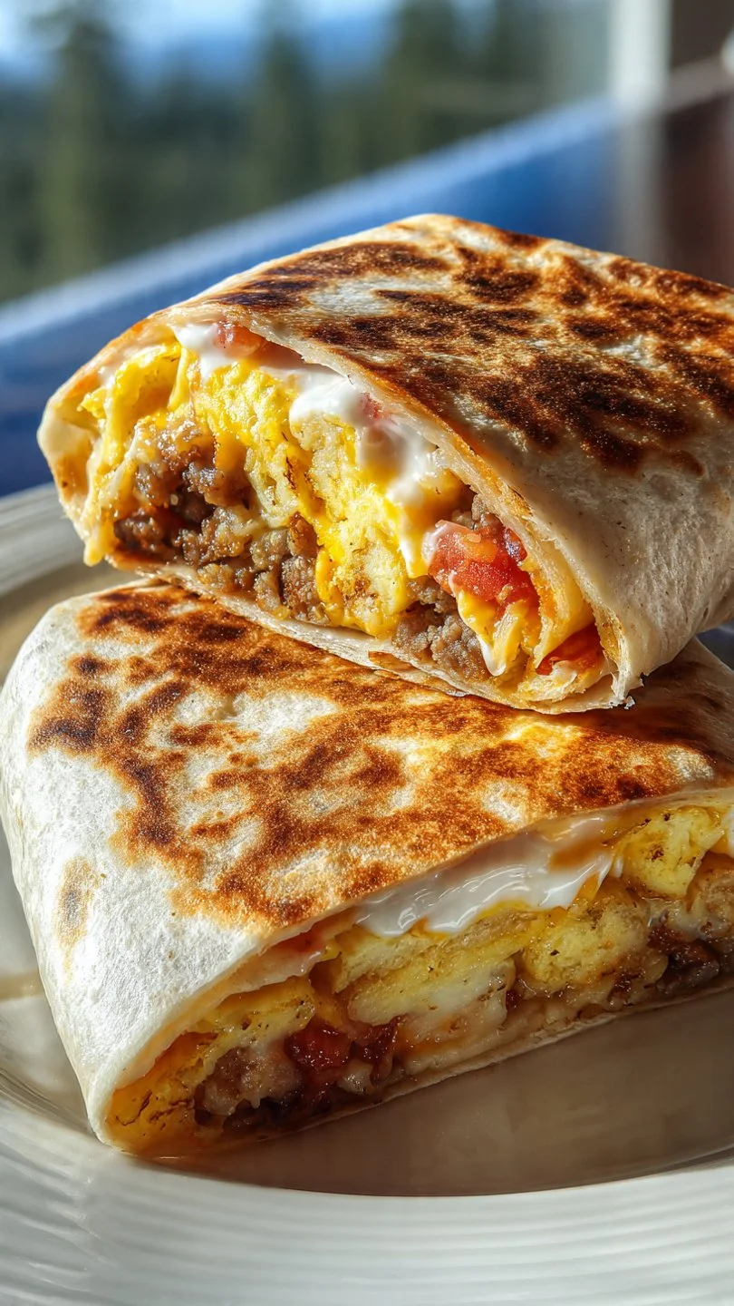 Homemade Breakfast Crunchwrap Supreme