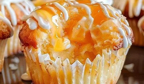 Honey Peach Cream Cheese Cupcakes