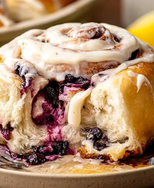 Lemon Blueberry Sweet Rolls