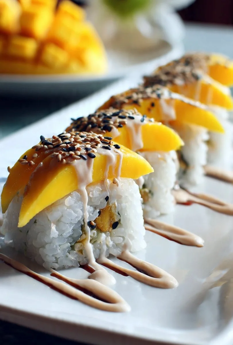 Mango Sticky Rice Sushi Roll