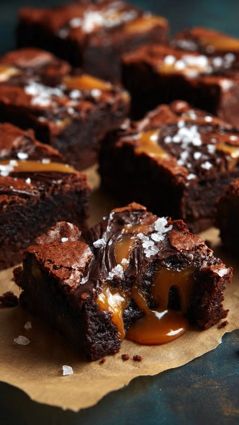 Miso Caramel Brownies