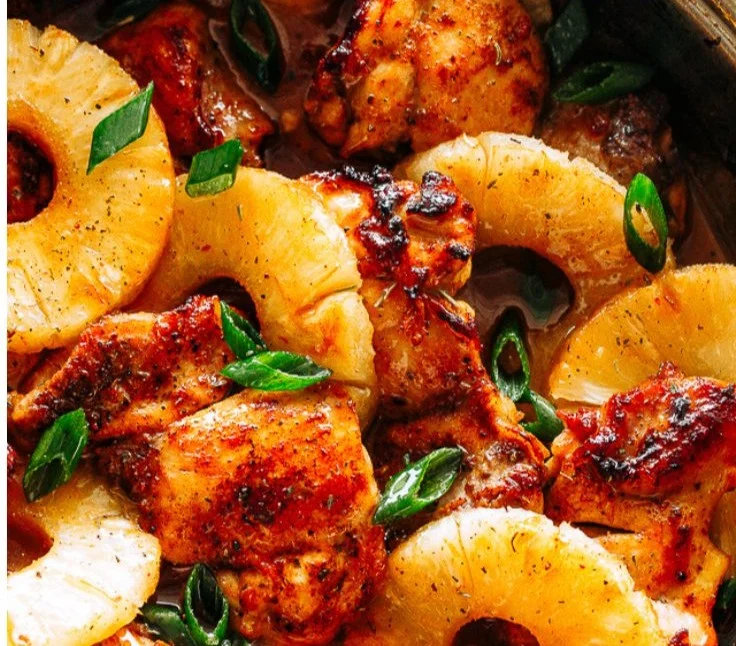 Pineapple Barbecue Chicken Thighs