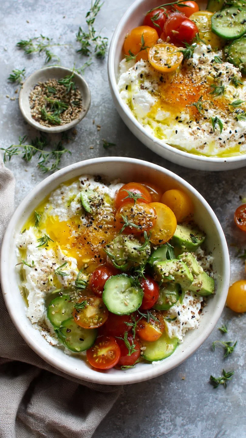 Savory Cottage Cheese Bowls