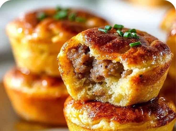 Savory Sausage Pancake Muffins
