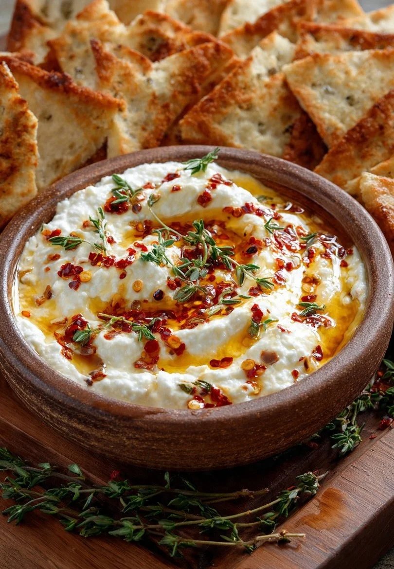 Whipped Feta and Hot Honey Dip