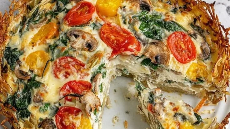 Whole30 Potato Crust Quiche