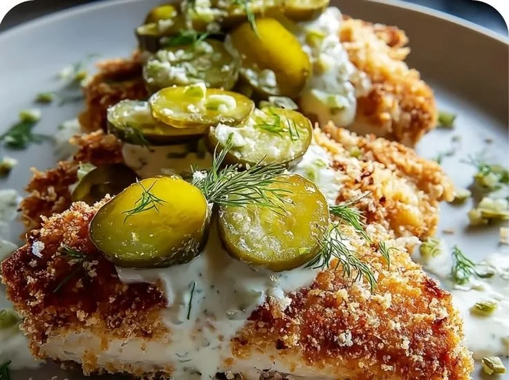 Zesty Dill Pickle Parmesan Chicken