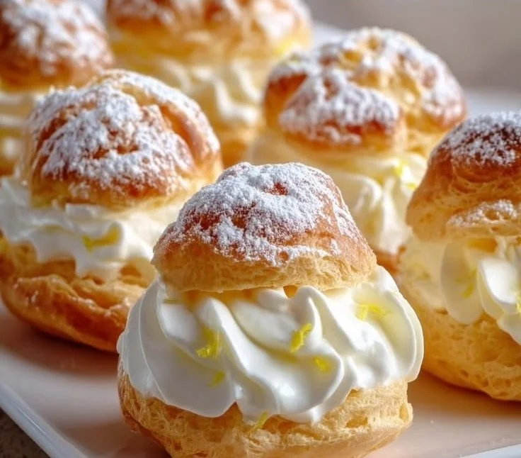 Zesty Lemon Cream Puffs