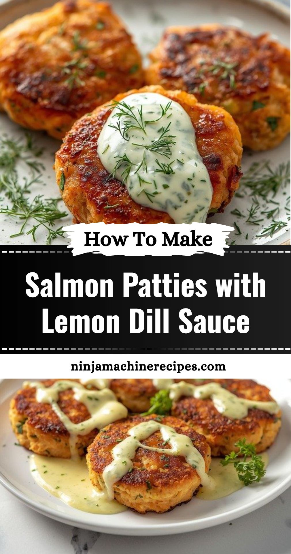 Salmon Patties Lemon Dill Sauce
