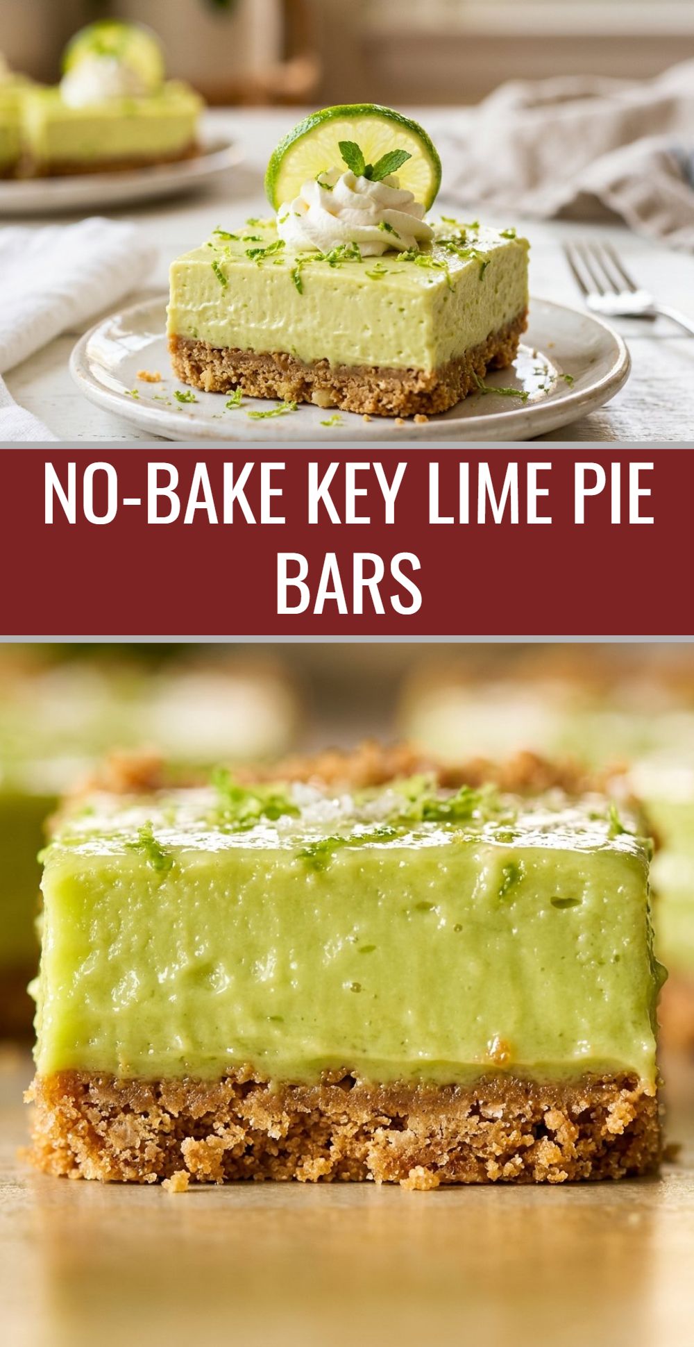 No Bake Key Lime Pie Bars