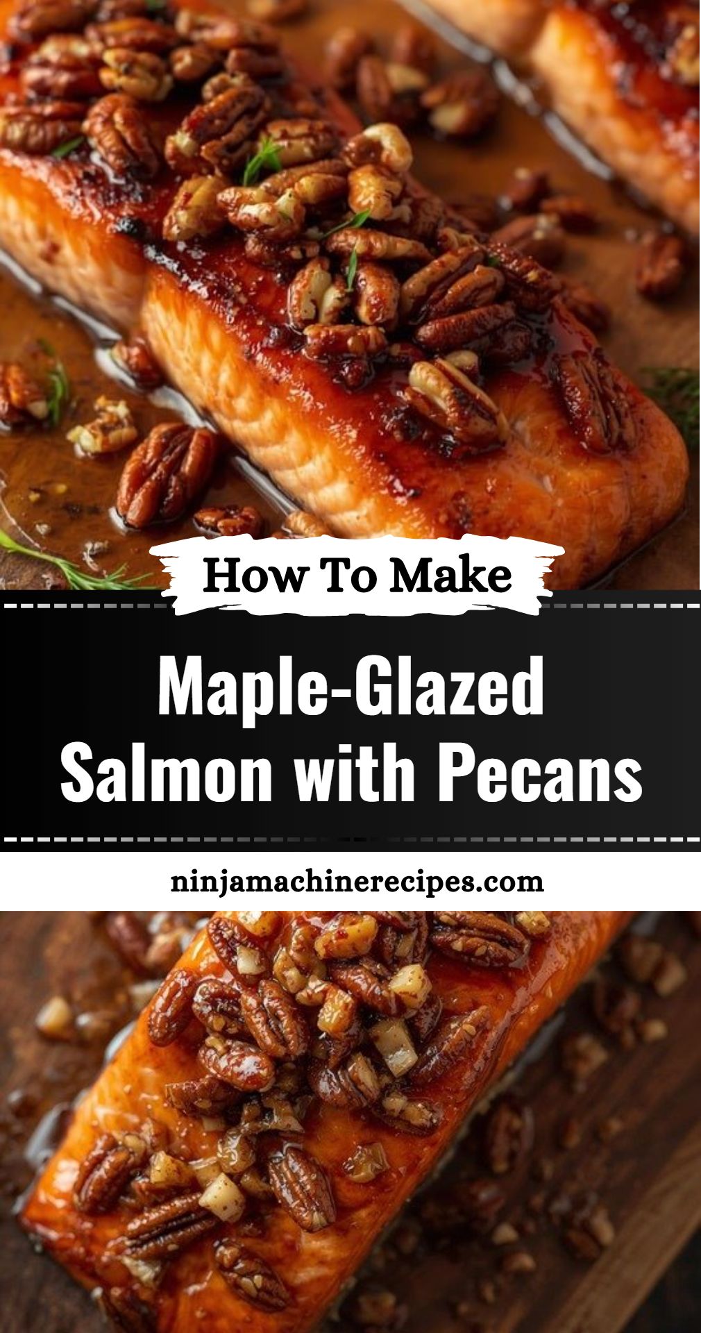 Maple Glazed Salmon With Pecans