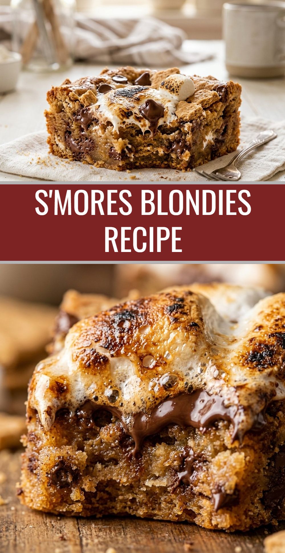 Smores Blondies Recipe