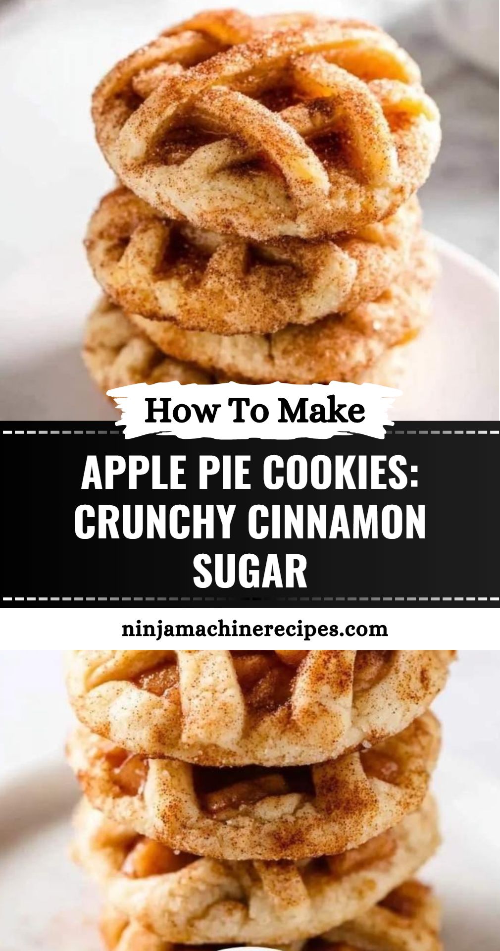 Apple Pie Cookies Crunchy Cinnamon Sugar