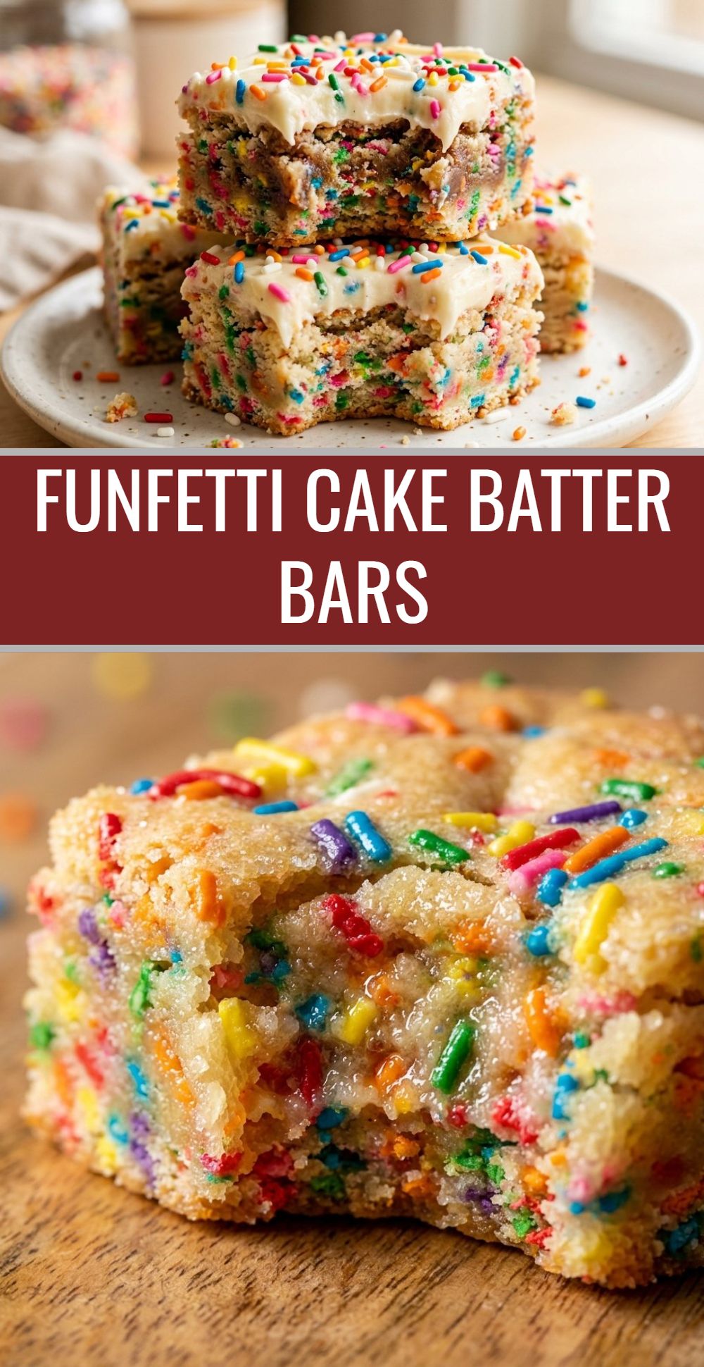 Funfetti Cake Batter Bars Funfetti Cake